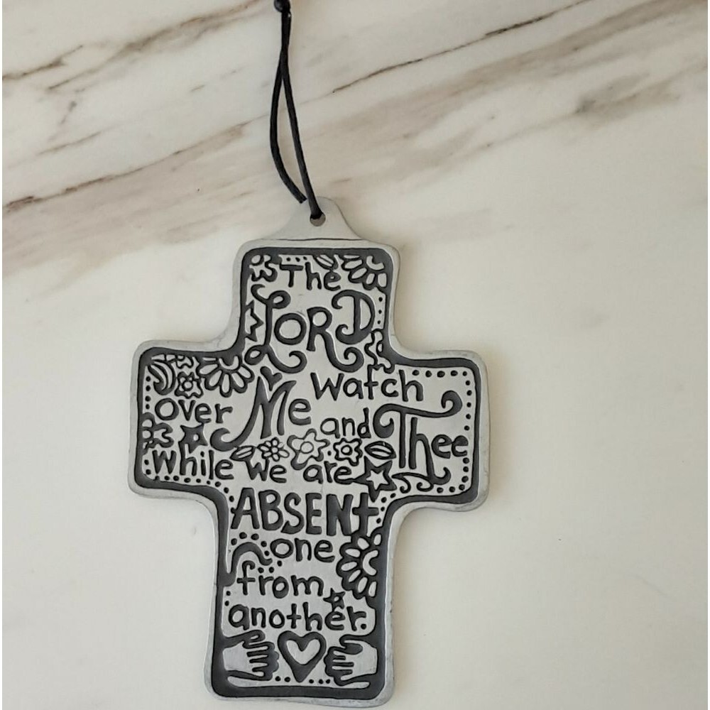 Marcie USA Pewter Cross "Lord Watch Over Me and Thee"